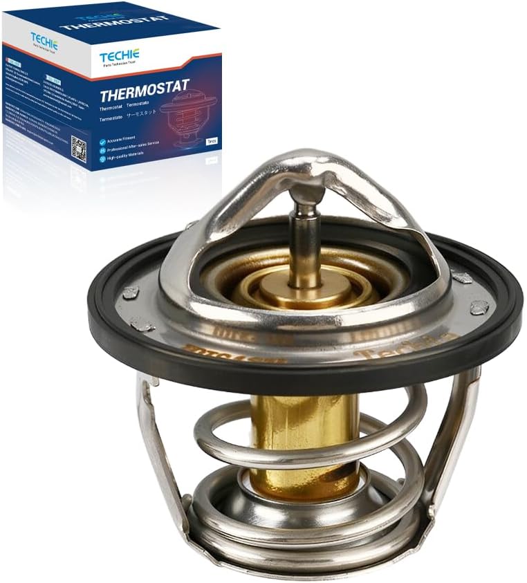 Techie Engine Thermostat 131-158 12622410 Compatible with GMC Terrain 2010-2017,for Chevy Captiva Sport,Cavalier,Equinox,for Saturn 2007-2009 Aura,for Saab 9-3 2005-2007,for Buick Regal 2011-2017 - Image 1